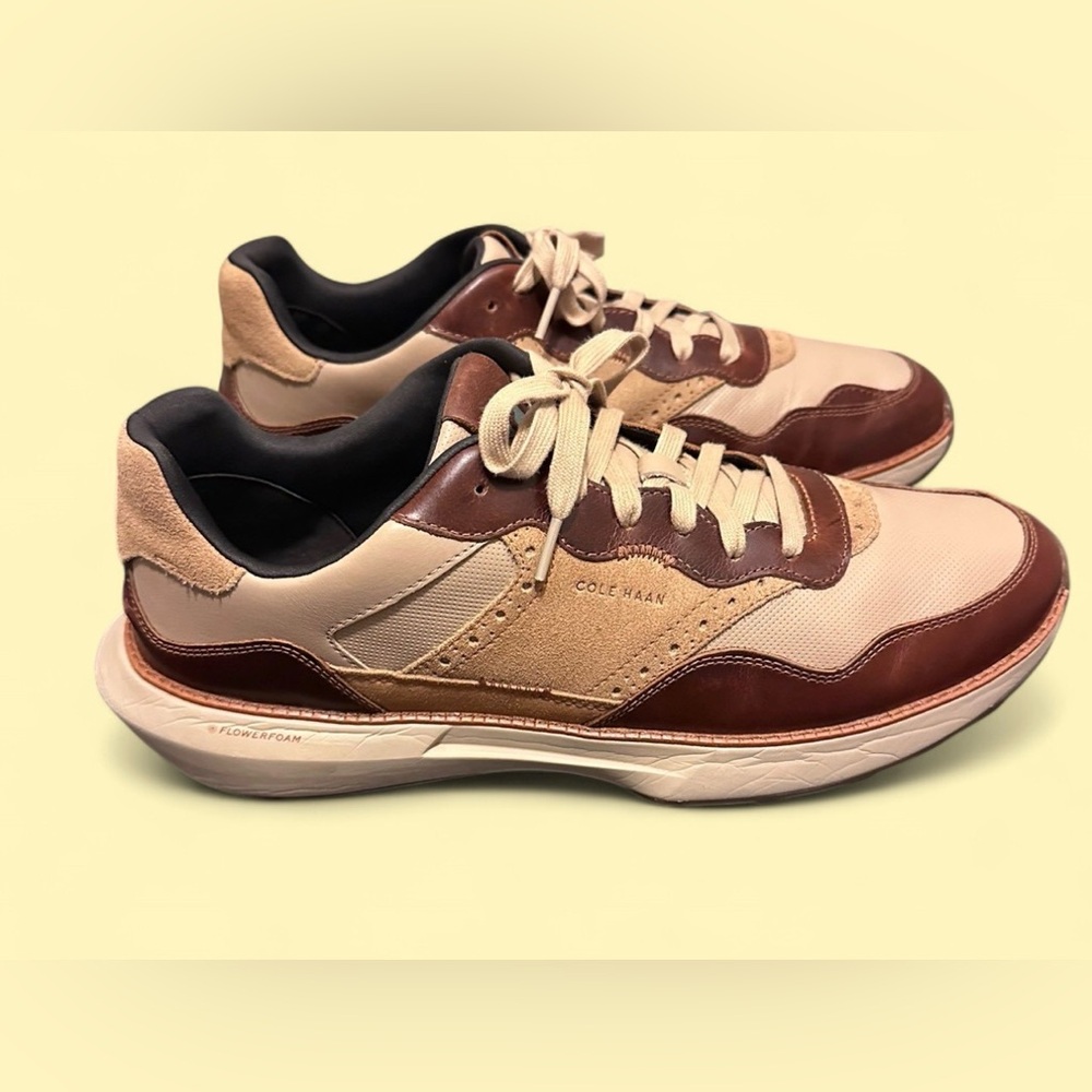 Cole Haan Grandpro Ashland Sneaker in Acorne/Sesame, Mens Size 13.